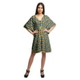 thumbnail image 4 of Moomaya Printed Bikini Coverup Caftan Dress Kaftan Dresses For Women Plus Size, 4 of 6