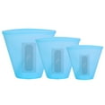 thumbnail image 5 of 3Pcs Reusable Silicone Storage Food Bags  Leakproof Grocery 8.5Oz/17Oz/25.4Oz Blue, 5 of 8