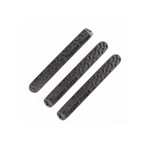 Rugged Ridge by RealTruck Elite Door Handle Inserts for Wrangler JK 2-Door | Black Tread | 13311.48 | Compatible with 2007-2018 Jeep Wrangler JK 2-Door
