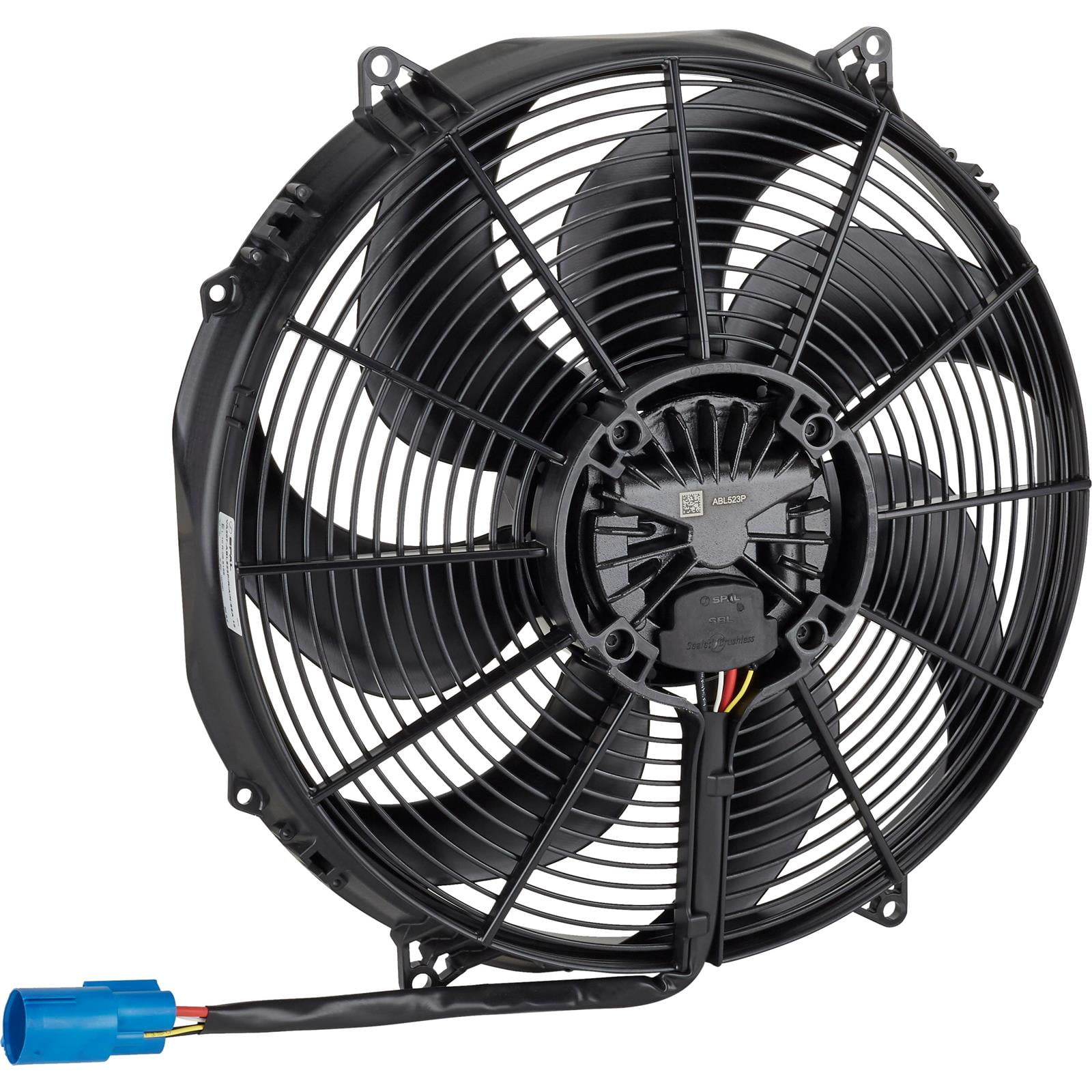 SPAL 30107328 Plus Series Curved Blade Electric Puller Fan, 16 In ...