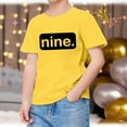 thumbnail image 2 of Stylish Graphic Print Short Sleeve Tee Shirt for Girls Youth Fashion Casual Daily Wear Comfortable Soft Blend Top, 2 of 6