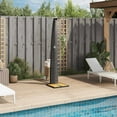 thumbnail image 4 of vidaXL Outdoor Shower Swimming Pool Furniture Poly Rattan and Acacia Wood, 4 of 16