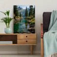 thumbnail image 5 of Serene Panoramic River Landscape Canvas Art, Tranquil Nature Scene, Ready-to-Hang Multi-Room Wall Decor, 5 of 8