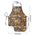 thumbnail image 2 of Uemuo Vintage Bottles Printed Bib Apron, Adjustable , Water and Oil Resistant, Cooking Kitchen Chef Apron for Women Men, 2 of 5