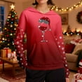 thumbnail image 2 of WILLBEST Sudadera de Mujer Cozy Style de Manga Larga con Capucha y Estampado Festivo, Ideal para Estar Cómoda En Casa y para Actividades Al Aire Libre Chica​​, 2 of 5