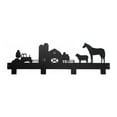thumbnail image 2 of Metal Black 4 Hook Coat Hanger (Farm Life), 2 of 2