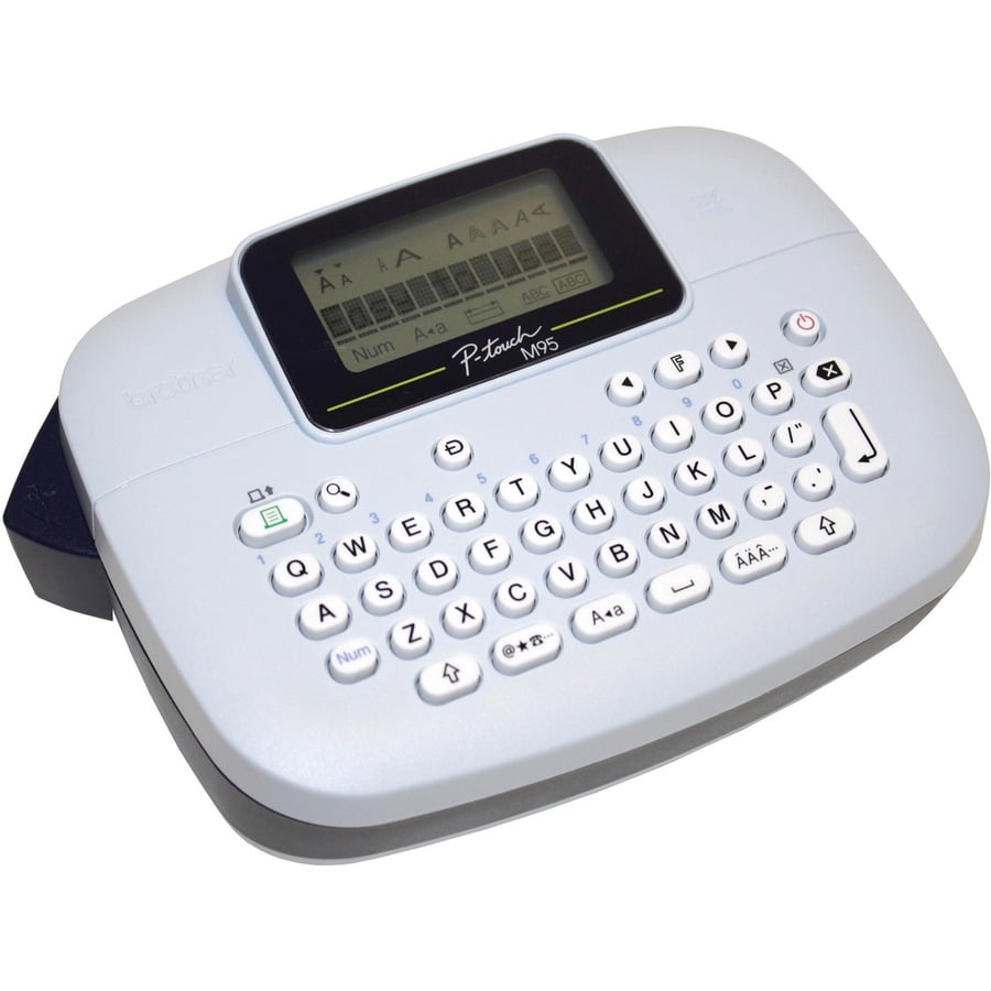 Brother P-touch, PTM95, Handy Label Maker, 9 Type Styles, 8 Deco Mode Patterns, White