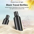 thumbnail image 4 of HYOWUIER10 Pack 3.4 oz Black Travel Bottles for Toiletries TSA Approved Leakproof Travel Size Containers Empty Small Plastic Shampoo Lotion Bottles with Labels, 4 of 14