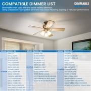 (3 pack) Great Value LED Ceiling Fan Bulb, 5 W, 40 W Equivalent, Daylight 5000 K, A15, E12 Base, Dimmable, 2 Pack