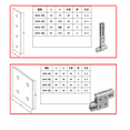 thumbnail image 5 of 1pc Sliver Strip Plate aluminum connector fastener 2020 3030 4040 6060 8080 9090 2/3/4/6/8 Hole Angle Connector Aluminum Mount Plate, 5 of 8
