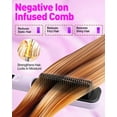 thumbnail image 5 of Hair Straightener Brush -Ionic Ceramic Hair Straightening Comb for Smooth and Frizzy,Fast Heating,5 Temp Settings,LED Display,Anti-Scald, 5 of 6