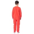 thumbnail image 2 of DC Boys' Classic The Flash One-Piece Front Zipper Union Suit Footless Sleep Pajama, 2 of 6