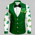 thumbnail image 3 of Mens T Shirts St Patricks Day Button Down Print Festive Party Celebration Casual Long Sleeve Spring Fall Shirts, 3 of 3