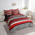 thumbnail image 3 of Castle Fairy Cheetah Print Twin Bedding Sets,Abstract Zebra Stripes Bedding Comforter Set, 3 of 8