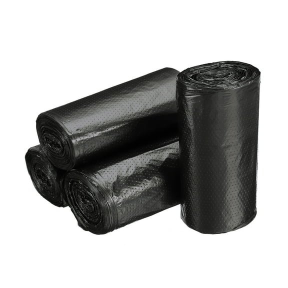 Uxcell Small Trash Bags 0.5 Gallon Garbage Bags Black, 8 Rolls / 240 Counts