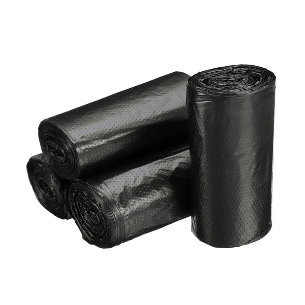 Bolsas de Basura Pequeñas Uxcell de 0.5 Galones Negras, 8 Rollos / 240 Cuentas