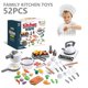 thumbnail image 1 of Juguetes de cocina de simulación,Juego de cocina de juguete de 52 piezas para niños, utensilios de cocina de juguete de simulación, juego de ollas y sartenes de plástico, utensilios de cocina, cubiert Muyoka Hogar, 1 of 6