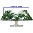 thumbnail image 6 of Monstera Leaf Square Fitted Tablecloths, Tropical Green Plant Palm Tree Elastic Edge Table Cover Waterproof Washable Tablecloth for Family Holiday BBQ Party Table Clothes for 36" x 36" Square Table, 6 of 6