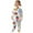White, variant on Girls 2 Piece Pajama Set Cute Print Sleepwear Soft Long Sleeve Top And Pants Matching Nightwear Outfit For Toddlers Kids Children 2 To 10 Years Old