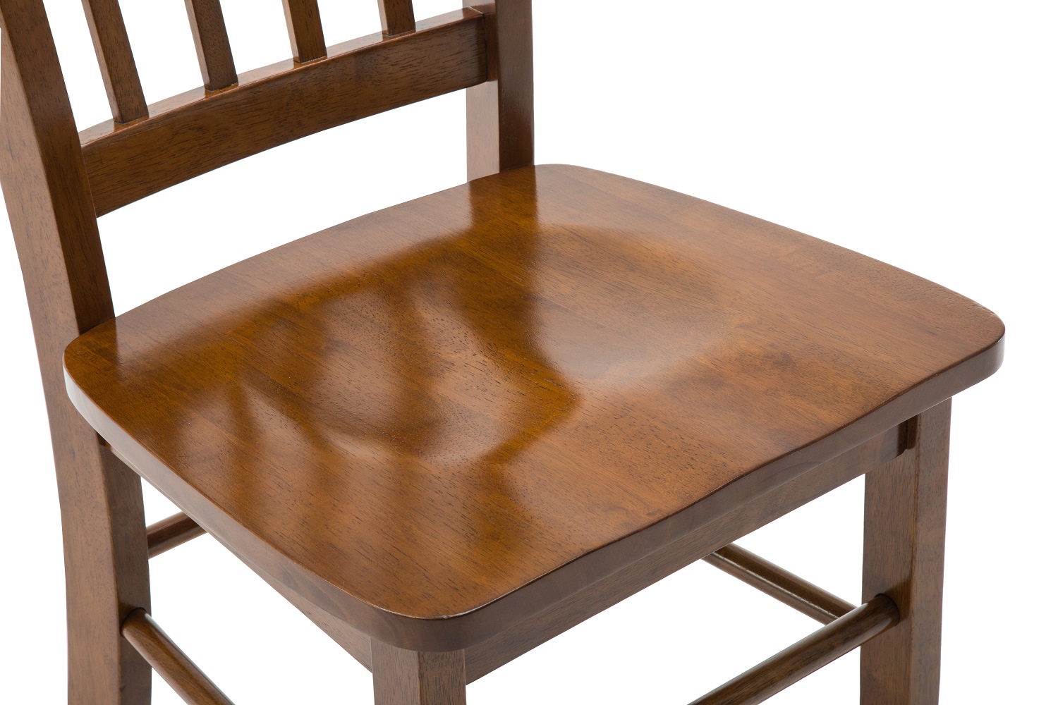 Boraam Shaker Wood Dining Chairs, Walnut Finish, Set of 2 photo 7