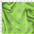 thumbnail image 4 of Soimoi Green Satin Silk Fabric Shells Ocean Decor Fabric Printed Yard 42 Inch Wide, 4 of 6