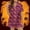 Purple, variant on Halloween Pajamas Halloween Satin Print Button Short Sleeve Pajamas for Women Set
