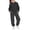 Black, variant on Boys Girls School Sweatsuits Set, Athletic 2-Piece Outfit, Preppy Hoodie and Sweatpants, Plain Tracksuit Clothing Sets (Blue, 2-3 Years)