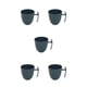 thumbnail image 1 of Wosthever Taza de café Taza de plástico redonda universal irrompible Tazas Tazas de agua Té Cereal Barra de leche Comedor Azul Type2 NO2, 1 of 6