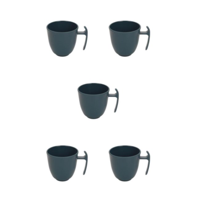 Billuyoard Taza de café Taza de protección contra caídas irrompible de plástico Tazas Tazas de agua Decoración Bar en casa Salón Beber Azul Type2 NO2