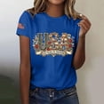 thumbnail image 2 of MEICHEN 250th Anniversary USA Shirt Short Sleeve Round Neck T Shirt Fashion Casual Blouse Top Summer Clothing, 2 of 4