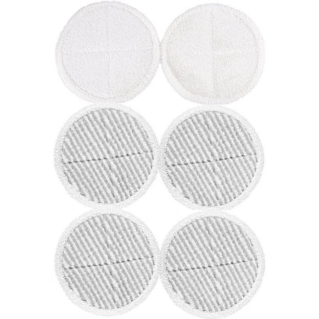 6 Replacement Pads For Bissell 2124 2039A Spinwave Mop (2 Soft Touch ...