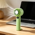 thumbnail image 6 of Lenkho Bladeless Turbo Handheld Fan, Rechargeable Personal Fan with LED Digital Display, Ultra Compact & Lightweight, Includes Stand Base, Perfect for Travel, Commuting, Outdoor Summer Cooling, 6 of 8