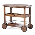 thumbnail image 5 of Aluminum - accented bar cart with adjustable top for outdoor entertaining needs, 5 of 6