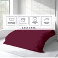 thumbnail image 5 of Kotton Culture 600 TC 100% Egyptian Cotton Duvet Cover (Burgundy, California King, 1 Piece Only), 5 of 5