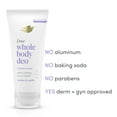 thumbnail image 4 of Dove Whole Body Deo Aluminum Free Invisible Cream Deodorant Coconut & Vanilla for 72h Odor Control, 2.5 oz (Pack of 2), 4 of 4