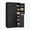 Black, variant on Blotout Kitchen Pantry Cabinet with Pull-Out Shelves & 3-Tier Door Shelves, Large Cupboard Foot Storage Cabinet with Adjustable Shelves for Kitchen Dining Room