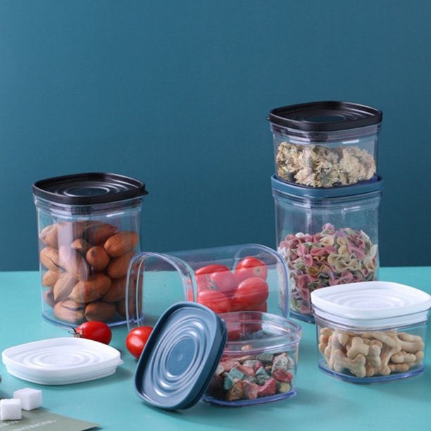 Kitchen Food Airtight Jar Kitchen Canisters Clear Plastic Food Storage