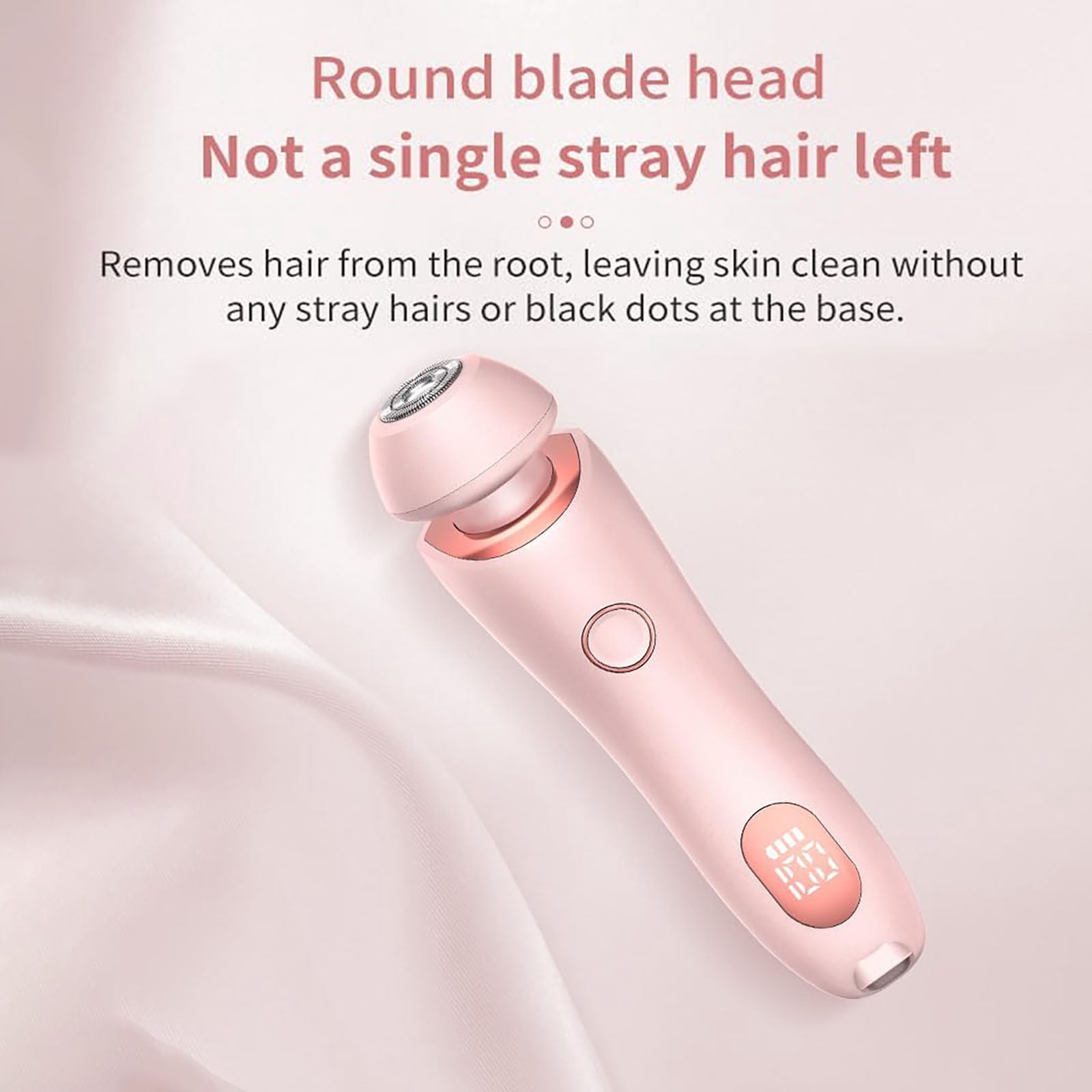Electric Shaver for Women - Painless Lady Razor Facial Hair Remover 2-in-1 Wet and Dry Cordless Portable Bikini Trimmer for Face Armpit Legs Body - Rechargeable IPX7 Waterproof Hair Removal