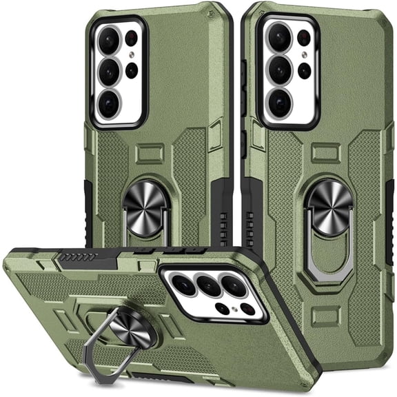 HCTian Case for Galaxy S22 Ultra/Samsung S22 Ultra 5G SM-S908U Case, Heavy Duty Kickstand Holder Built-in Magnetic Car Mount Shockproof Camera Protective Phone Cover for Samsung Galaxy S22 Ultra