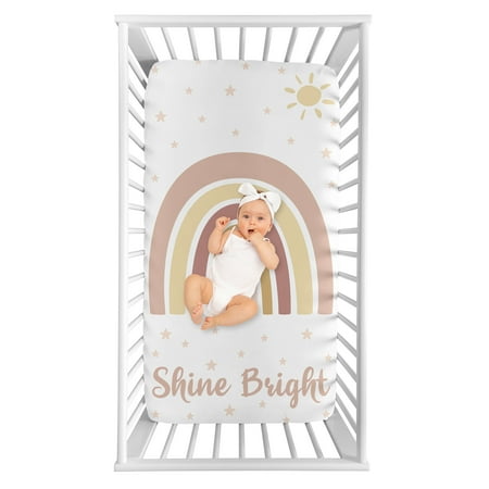 UPC: 0846480091523 | Boho Rainbow Photo Op Fitted Crib Sheet by Sweet Jojo Designs