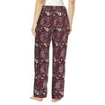 thumbnail image 3 of Daiia Daisies Flowers Women's Sleep Pant with Pockets and Drawstring,Pajama Pants-Medium, 3 of 9