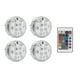 thumbnail image 1 of Luz de acuario IP67 Impermeable LED RGB Lámpara subacuática Control remoto Decoración Lámpara de noche, 4 piezas de luces Monstrate HA006129-02, 1 of 7