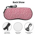 thumbnail image 3 of Sikiie Red Flowers Sunglasses Soft Case Neoprene Zipper Eyeglass Case, Zipper Portable Spectacle Cases for Men Women, 3 of 6
