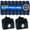 Navy Blue, variant on Five Oceans 8-Pack 3/8" x 15' Boat Dock Lines, Navy Blue Double Braided Nylon, Marine-Grade, 12" Eyelet, 1-Year Warranty - FO4695-M2