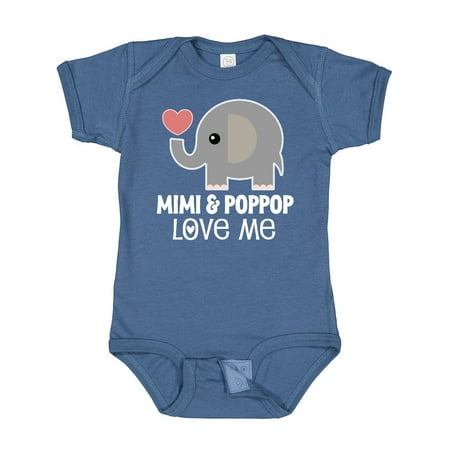 

Inktastic Mimi and PopPop Love Me Grandchild Gift Baby Boy or Baby Girl Bodysuit