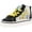 Black/ White/ Yellow, variant on Vans Boys Sk8- Hi Zip Mid Tops Casual Casual and Fashion Sneakers