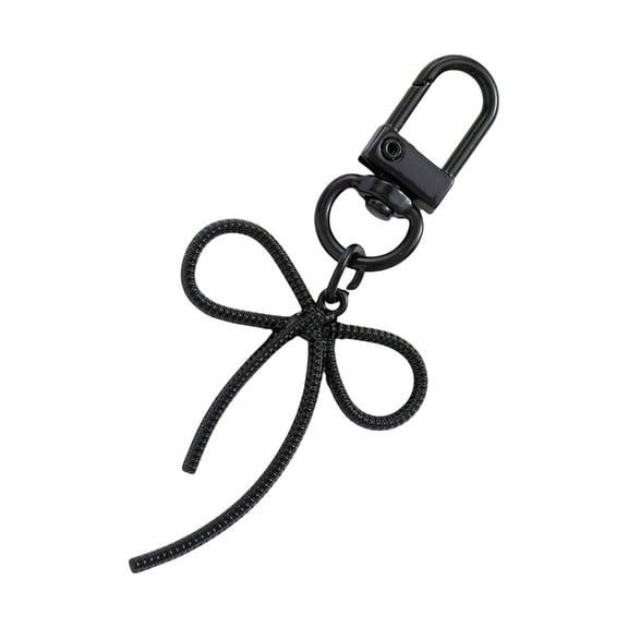 Huhudde Car Chains Lovely Bowknot Keychain Sweet Bows Keyring Bag Charm Handbag Charm Metal Keyholders