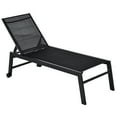 thumbnail image 1 of Outsunny Chaise Longue de Patio avec Dossier à 5 Positions, Noir, 1 of 9