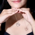thumbnail image 5 of Rosec Jewels Lab Grown Diamond Heart and Infinity Necklace for Valentines Day, with Chain - EF-VS Quality Certified, 925 Sterling Silver, 5 of 8
