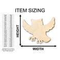 thumbnail image 2 of Unfinished Wood Flying Owl Shape - Craft - up to 46" DIY 5" / 1/2", 2 of 3